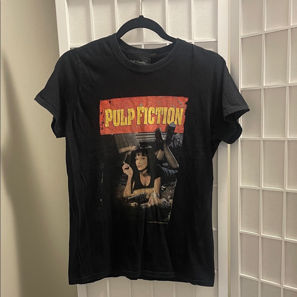 TOPSHOP Black Pulp Fiction Graphic T-Shirt